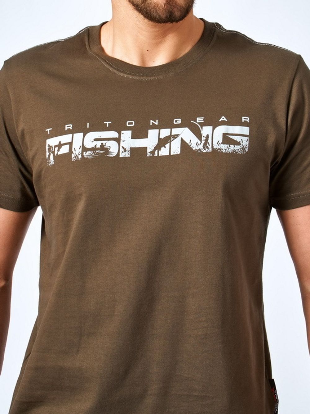 Футболка  "Fishing" TRITONGEAR коричневый