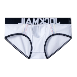 Мужские трусы брифы белые JOCKMAIL JM2059-1