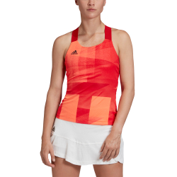 Женский топ теннисный Adidas W Y-Tank Olympic HEAT.RDY - app solar red/scarlet