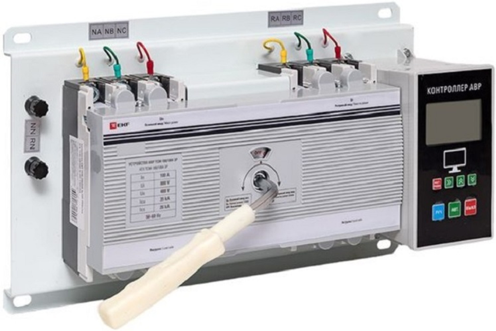 Автоматический ввод резерва  EKF ats-tsm-100A-3p-pro