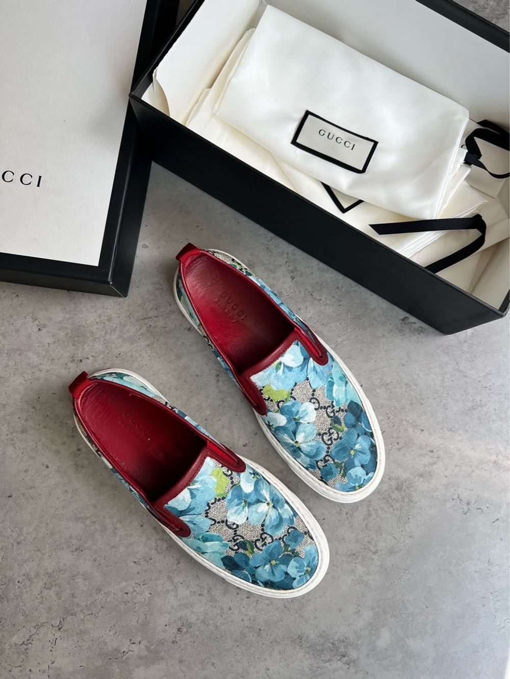 Кожаные слипоны Gucci, 36