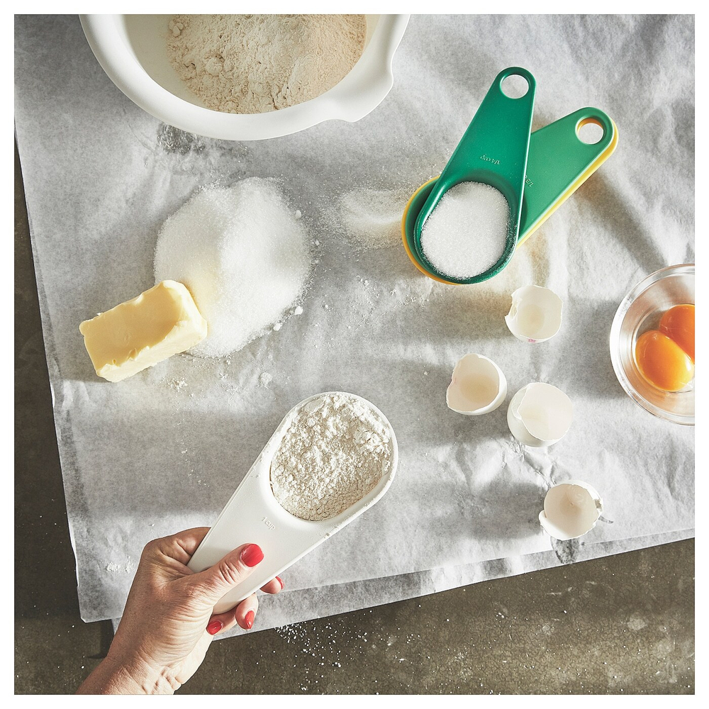 Набор мерных стаканчиков IKEA UPPFYLLD (УППФИЛЛД), Разноцветный, 4 шт