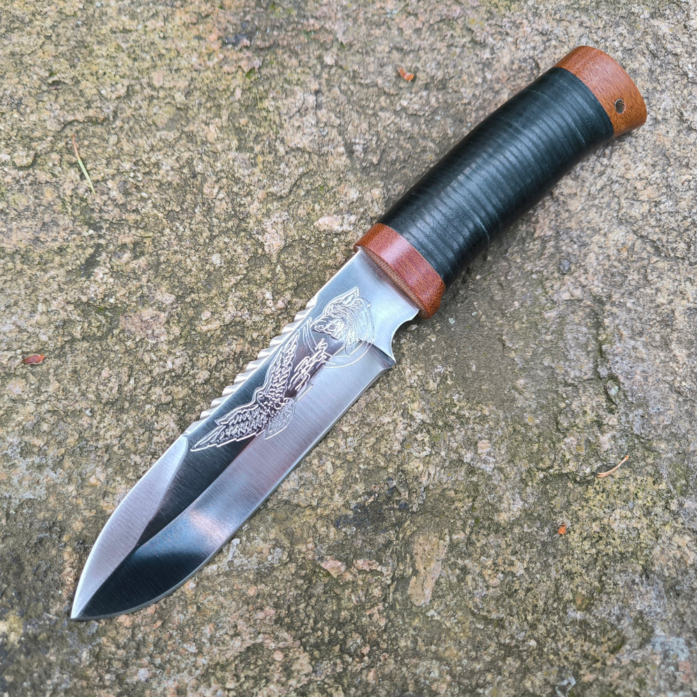 Нож кованый НС-40 Беркут, гравировка (Златоуст)