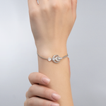 Браслет из белого золота c натуральным топазом white Артикул: 05-0749-00-201-1120