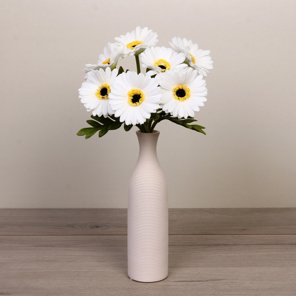 Цветы искусственные «Natur» 33см Герберы 7шт белые