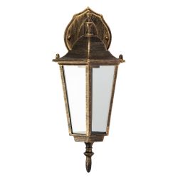 Светильник уличный настенный ЭРА «Веледа» GBW-104-1-BR-0360 230В Е27 IP54 бронза вниз | Садово-парковые светильники