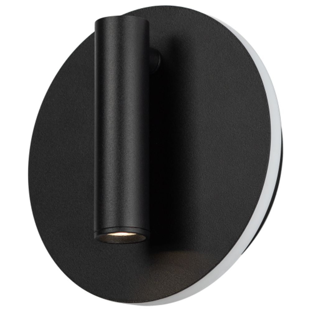 Декоративная подсветка светодиодная ЭРА EDGAR WL55 BK для интерьера COB 5Вт/SMD 7Вт 4000К черный IP20