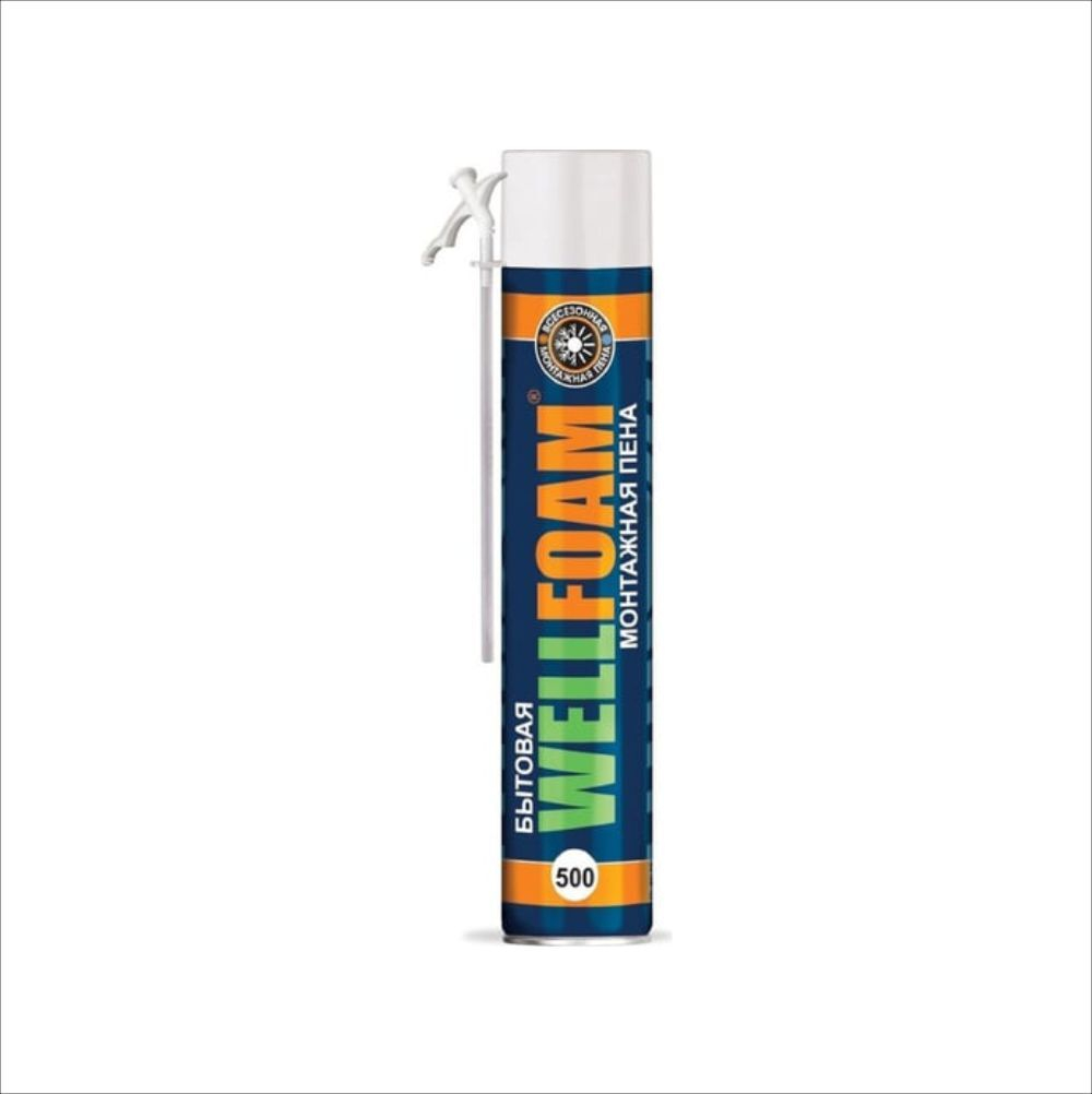 WELLFOAM 500 Пена монтажная бытовая всесезонная 1000мл