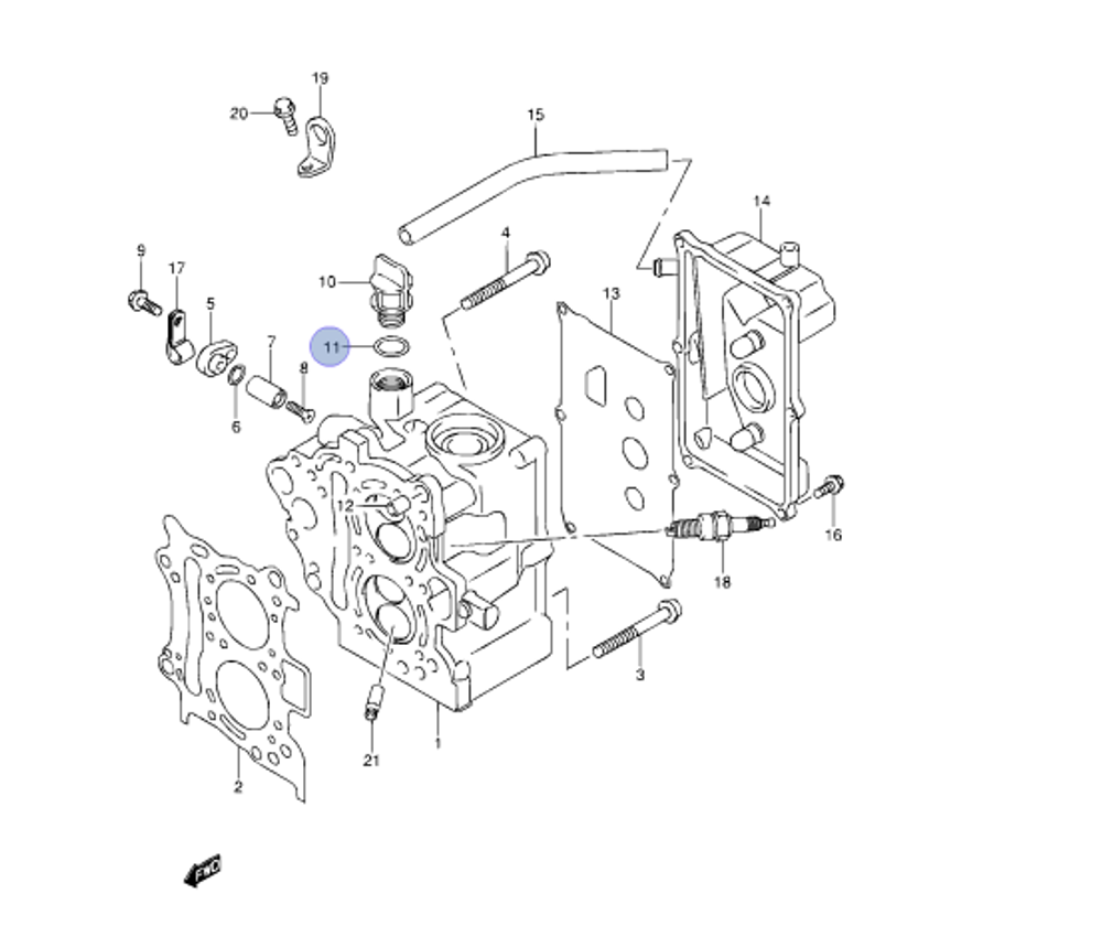 Уплотнительное кольцо Suzuki DF8-DF30