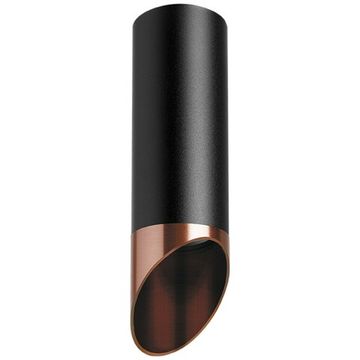 Точечный накладной светильник 1*GU10 R487130 черный/медь Rullo Lightstar