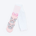 Колготки для девочек "Мари" Коты аристократы, р. 92-98 см, белый/розовый 5141370, 1 шт.