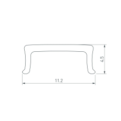 Экран призматический FANTOM-W12-2000 BLACK (Arlight, Пластик) 063978