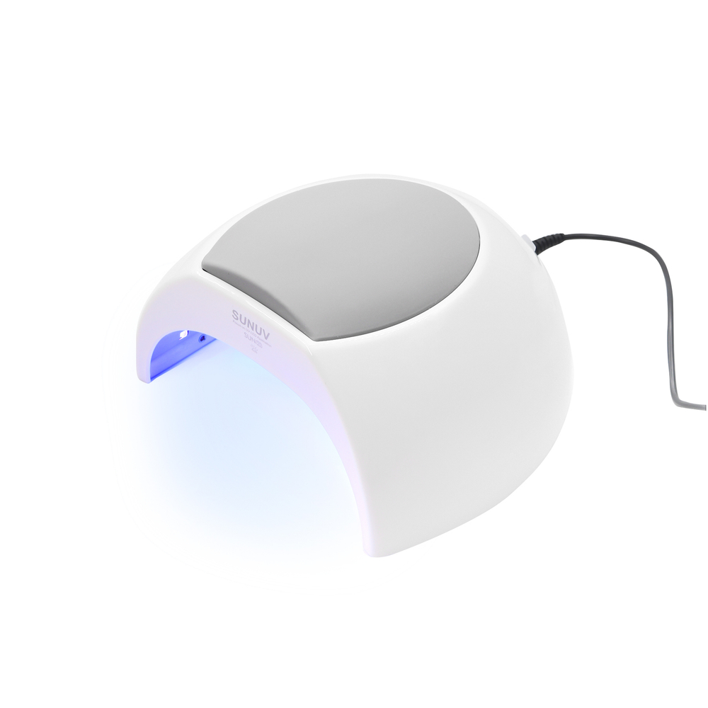 Лампа УФ SUN-2S для сушки ногтей с кварцевыми диодами (с металлическим внутренним корпусом) белая