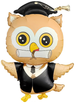 Фигура 37" Сова Выпускник, Сатин Fl