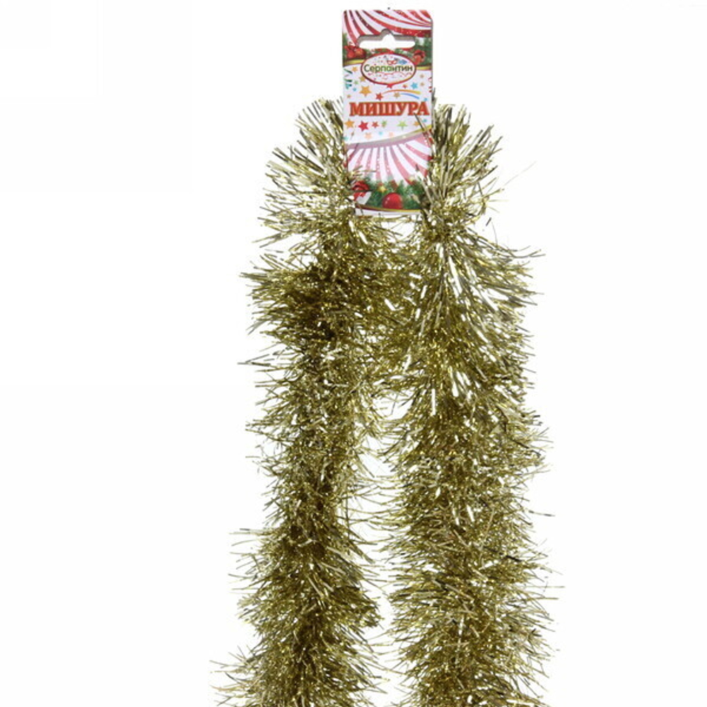 Мишура 2 м 9 см «Сияние», Золото