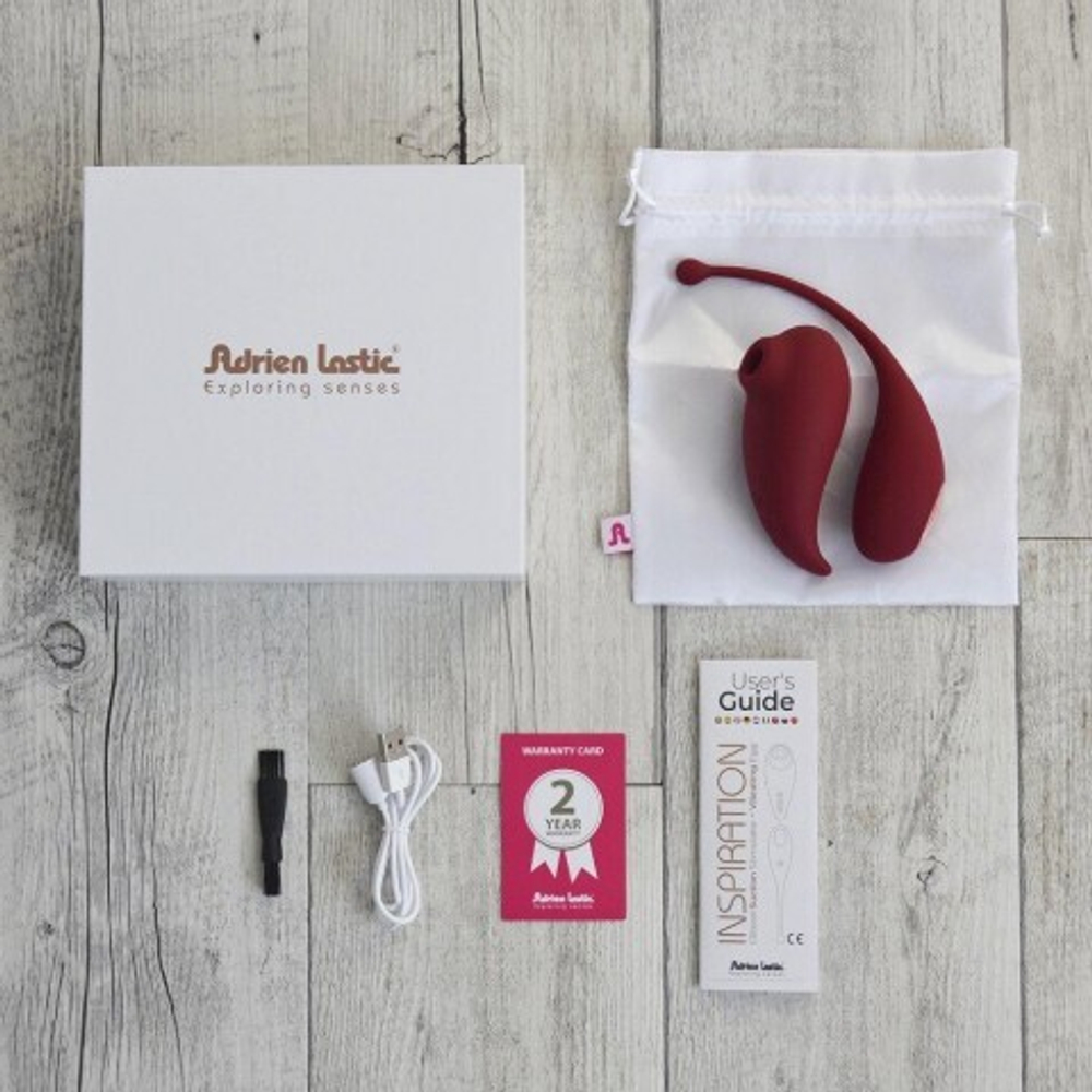 Клиторальный стимулятор и виброяйцо Inspiration от Adrien Lastic