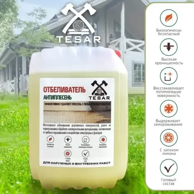 TESAR Строительный антисептик Отбеливающий 5 кг 5 л