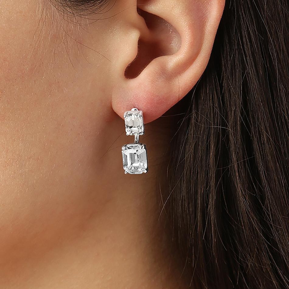 Серьги-трансформеры 2-in-1 Dyrberg Kern TETI SS CRYSTAL 460008