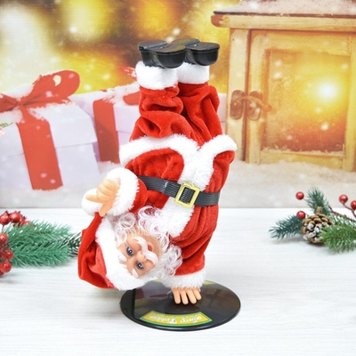 Сувенир "Дед Мороз" музыкальный 26см, в красной шубе, танцует (работает от 3*АА)