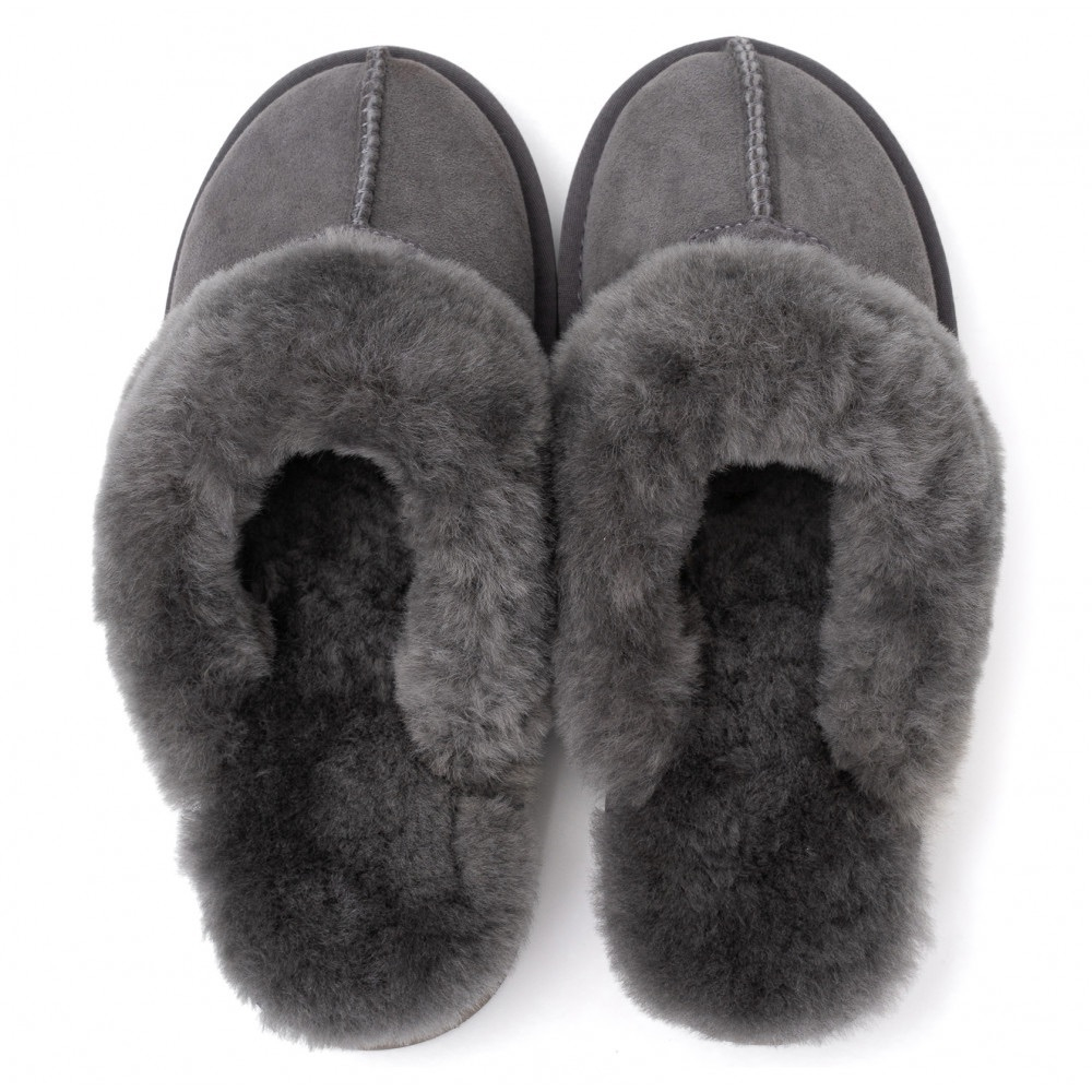 UGG Mens Slippers Scufette Grey