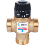 Термостатический клапан 1НР 35-60* KV2.5 STOUT