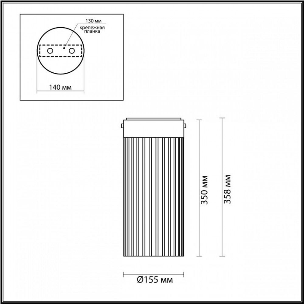 Накладной светильник Odeon Light Pillari 5047/10LC
