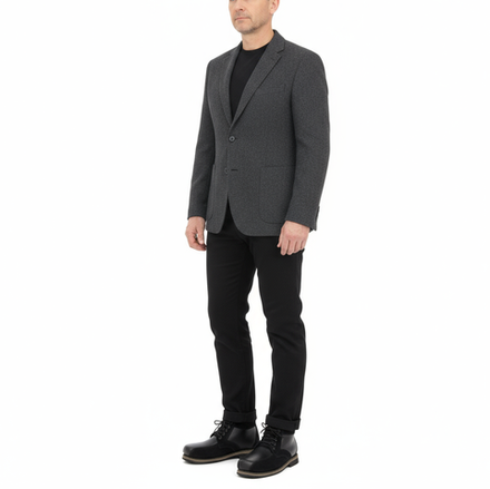 Унты-ботинки мужские из замши и кожи теленка