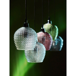 Светильник подвесной каскадный aurora, 110х18 см, сливовый/зеленый/серый