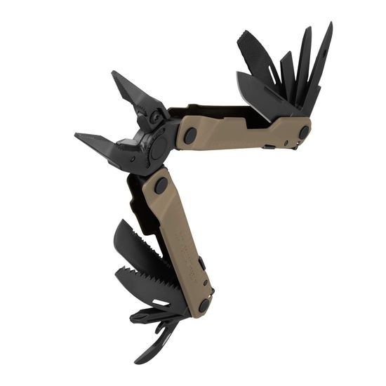 Мультитул-инструмент Leatherman Мод. Rebar Black COYOTE TAN (17 инструментов)(10,2см)(190г.)(чехол: нейлон BLACK M)