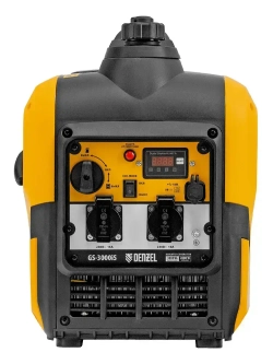 Генератор инверторный DENZEL, GS-3000iS, 3.0 кВт максимальная мощность, 230 В, ручной стартер, 2 розетки 230 В/16 А и выход USB 5 В, 94716