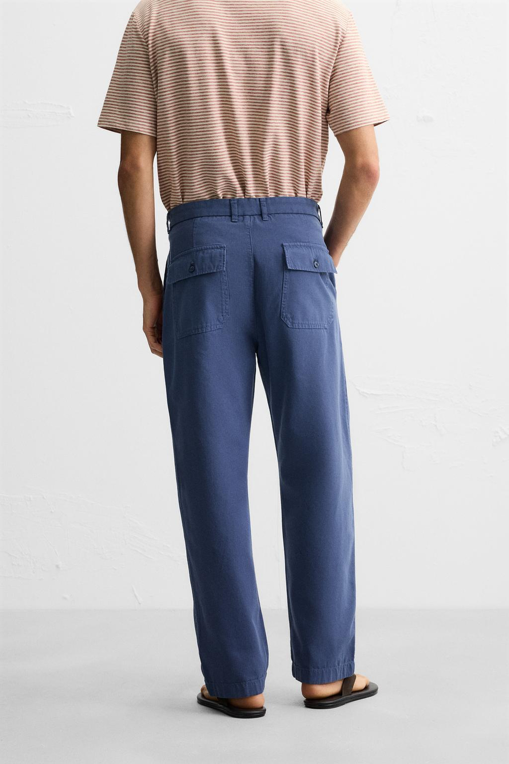 Холщовые брюки skinny fit