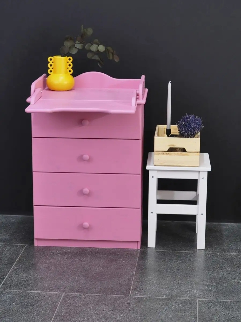 Пеленальный комод деревянный Алиса, 60х44х88 см