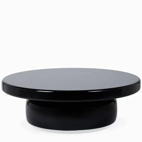 Кофейный стол Omen Ø90х30 см, черный глянец