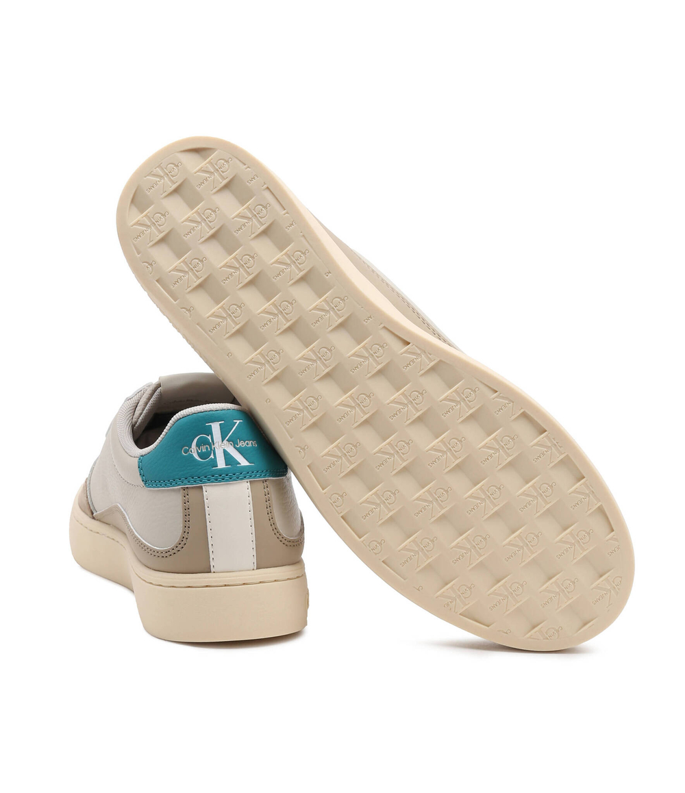 Кожаные кроссовки classic cupsole low lth ml fad CALVIN KLEIN JEANS - бежевый(YM0YM00885)