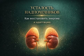 Усталость надпочечников: как восстановить энергию и адаптацию