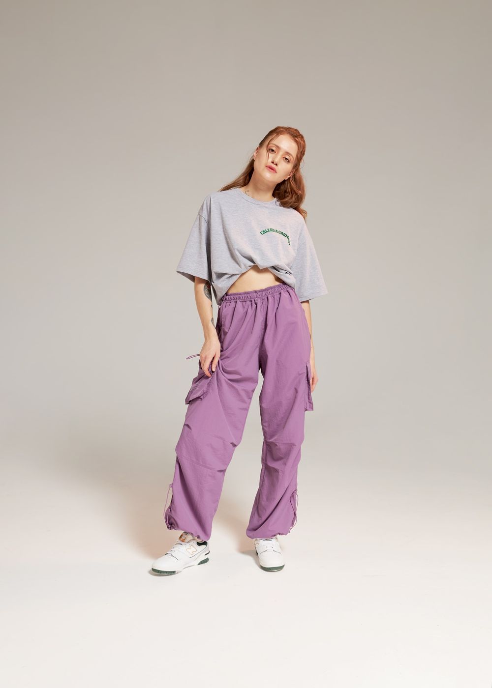 Брюки Called a Garment Multi pocket сиреневые