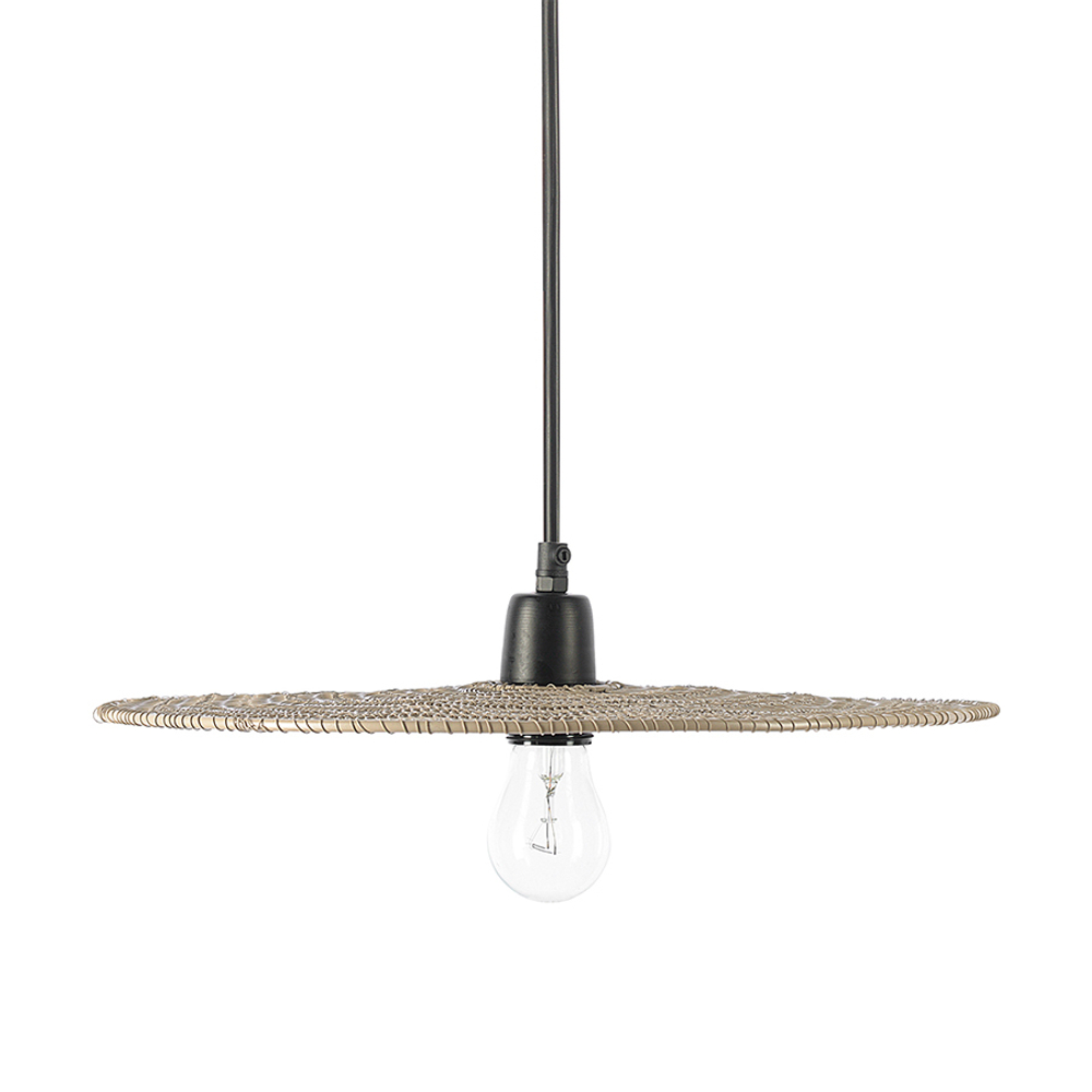 Светильник подвесной vinger, D42х8 см, бежевый