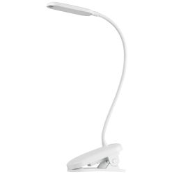 Настольный светильник ЭРА NLED-525-6W-W светодиодный аккумуляторный на прищепке белый