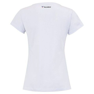 Футболка для девочки теннисная Tecnifibre Club T-Shirt Girls - белый