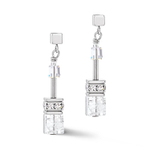 Серьги Coeur de Lion White-Silver 3018/21-1417