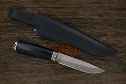 Разделочный нож Игоря Пампуха Модель 007, клинок 145мм, булат легированный, рукоять граб