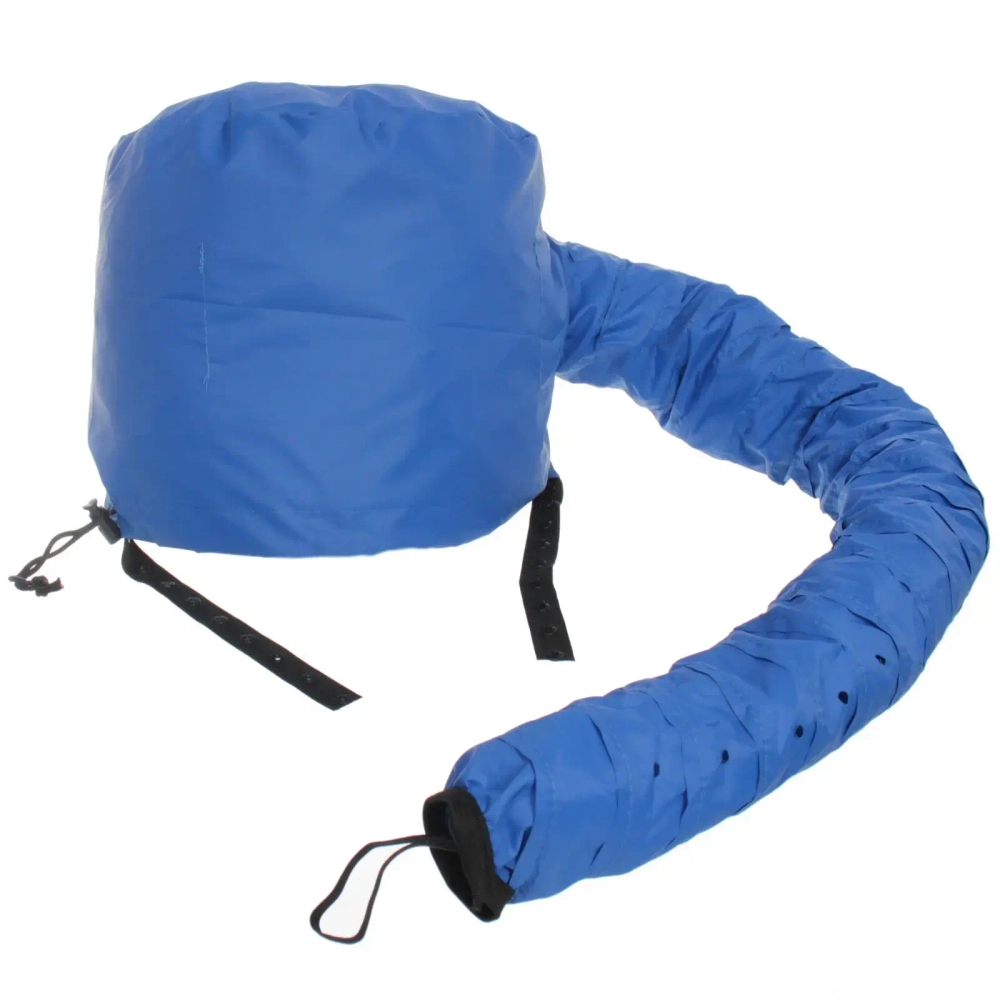 Шапочка для сушки волос, ламинирования и масок «Beauty Shop», с кулиской, цвет синий, 84*23*22см