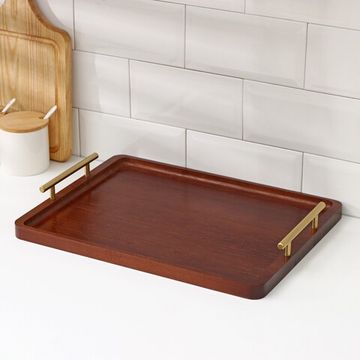 Поднос, тёмное дерево, 30х40см