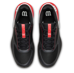 Мужские кроссовки теннисные Wilson Rush Pro 5 Clay - black/infrared/white