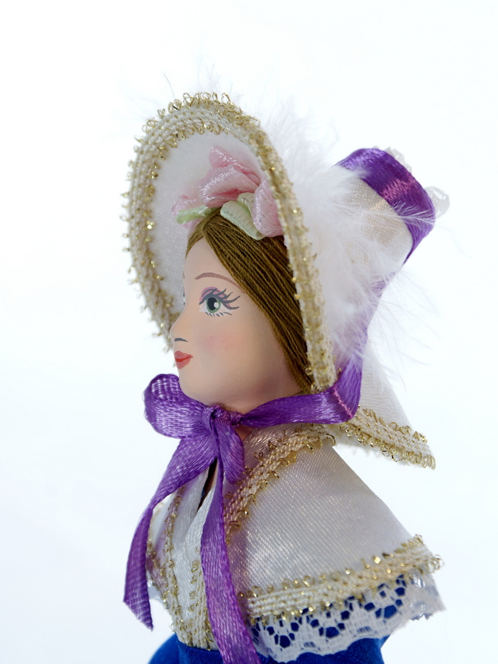 Кукла коллекционная Барышня в летнем платье 19 века