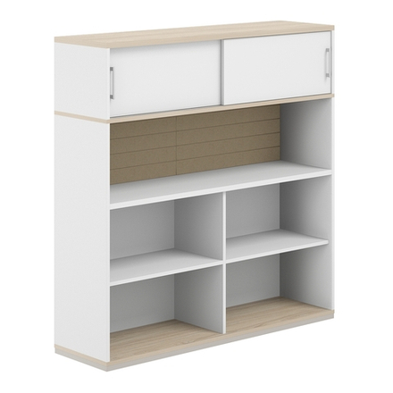 Стеллаж-комбо односторонний с антресолью и мягким экраном AG.251.330.661.BG ALLEGRO (АЛЛЕГРО)