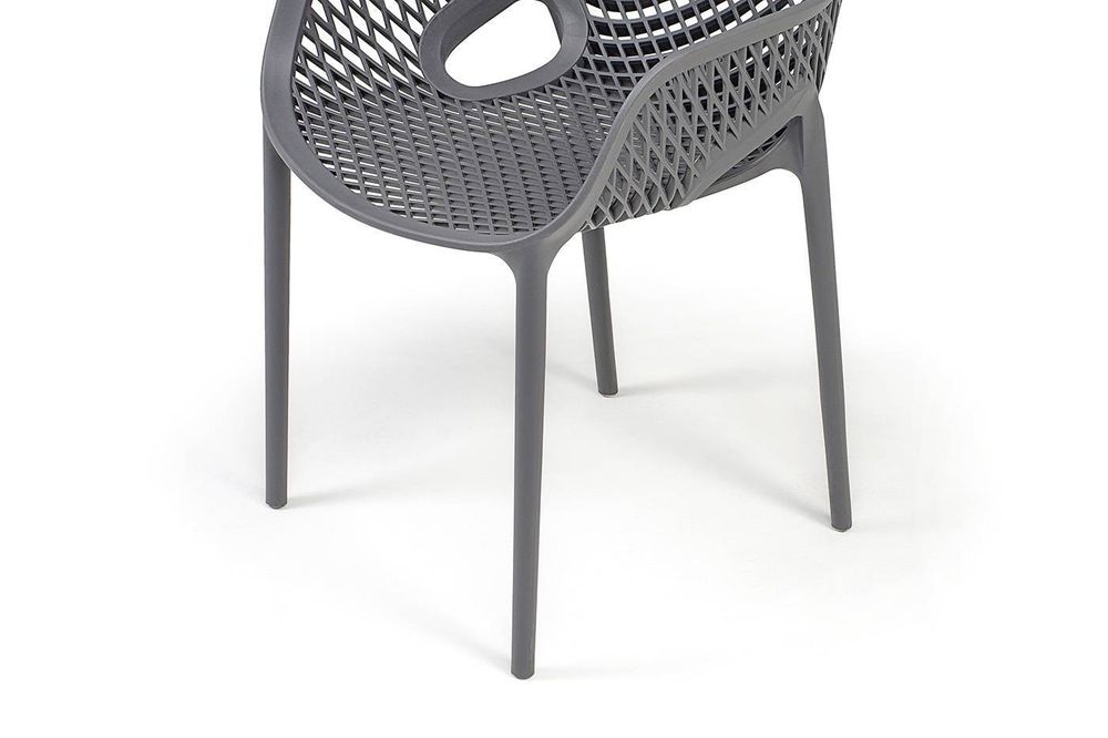 "Беллини" стул пластиковый, цвет темно-серый