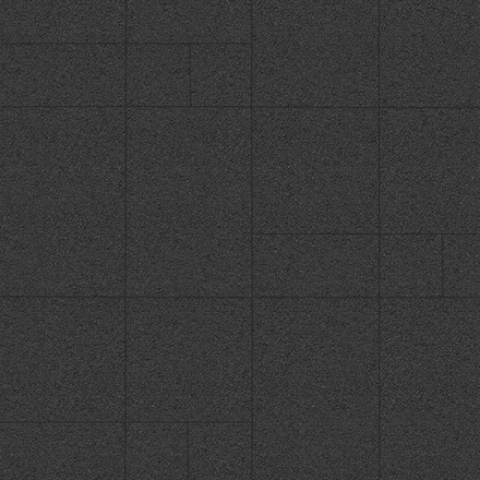 Тротуарная плитка ГРАНДО - Гранит Черный, комплект из 4 видов плит