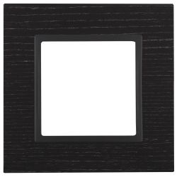 14-5301-05 ЭРА Рамка на 1 пост, дерево, Эра Elegance, чёрн.дерево+антр