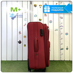 Средний чемодан L'Case Barcelona, бордовый